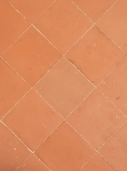 Piastrelle a forma di quadrato in terracotta